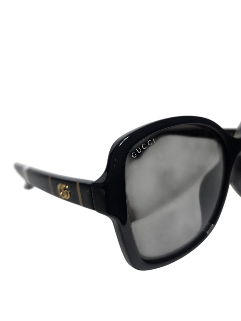 Gucci Black Square Frame Sunglasses - Women's Designer Shades New AUTH - Picture 4 of 9